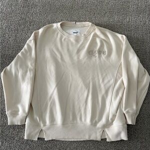 Aerie Cream Crewneck Sweatshirt